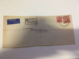 (U 17) (U 17) New Zealand - Registered Letter Posted To Australia (1953's ?) - Briefe U. Dokumente