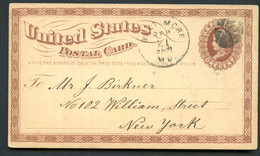 UX3 Postal Card Used Baltimore MD To New York NY Sep 21 Without Year - ...-1900