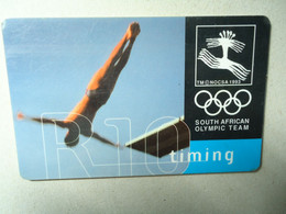 SOUTH AFRICA  USED  CARDS OLYMPIC GAMES - Peces