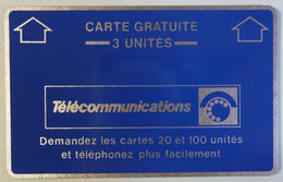 FRANC - Landis & Gyr - Carte Longue Duree - 2nd Series - June 1980 - 3 Units - Complimentary - A9 - Used - Interne Telefoonkaarten