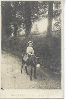 BAGNERES DE BIGORRE Hautes Pyrénées Carte Photo Enfant Sur Un âne   .....G - Ossun