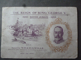 CIGARETTES CARDS BY W.D &H.O.WILLS "THE REIGN OF KING GEORGE V" ALL 50 IN BOOK - Player's
