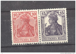 Allemagne  -  Se Tenant  :  :  Mi  W 12ab   *   Schwarzviolett - Postzegelboekjes & Se-tenant