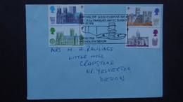 GREAT BRITAIN ARRIVAL OF U.S.N. CURTISS NG4 AFTER FIRST TRANSATLANTIC FLIGHT 1919   POSTMARK PLYMOUTH DEVON 1969 - Unclassified