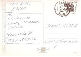 Sweden & Marcofilia,, Bird By Ove Eriksson,  Säter To Gotemburg 1994 (3816) - Lettres & Documents