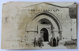 Carte Photo Syrie Liban Baalbek Baalbeck Militaires Français Casque Colonial - Asia