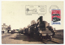 FRANCE - OMEC De Langeac - 15/4/1996 - 20eme Festival Du Film Ferroviaire Amateur / CPM Ligne Des Cévennes - Eisenbahnen