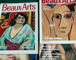 CUBISME : 4 N° De Beaux Arts : N°2, L’énigme Cubiste/N°19, Les Débuts Du Cubisme/N°91, L’aventure Cubiste D’un Mateur/N° - Lots De Plusieurs Livres