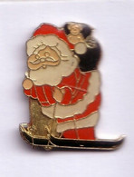 RR261 Pin's Père Noël Christmas SKI Achat Immédiat - Weihnachten