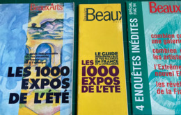 4 Suppléments à Beaux Arts : 1994 (Spécial FIAC 94 - Les 1000 Expos De L’été) / 1996 (les 1000 Expos De L’été) / 1991 (F - Lots De Plusieurs Livres