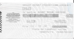 TICKET DE CONCERT EAGLES BERCY PARIS 08/07/1996 - Biglietti Per Concerti