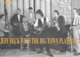 TICKET DE CONCERT JEFF BECK WITH THE BIG DOWN TOWN PLAY LA CIGALE PARIS 9/07/1998 - Concert Tickets