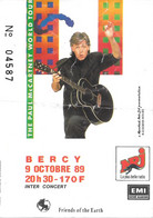 TICKET DE CONCERT PAUL MAC CARTNEY BERCY PARIS 9/10/1989 - Konzertkarten