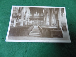 VINTAGE UK NORTHAMPTONSHIRE: HIGHAM FERRERS Church Interior Sepia 1922 Saxby - Northamptonshire