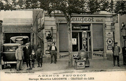 Chateau Du Loir * Devanture Agence PEUGEOT , Gararge Automobile Maurice LECOMTE * Automobiles Anciennes Commerce Magasin - Chateau Du Loir