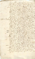 Acte De 1669- Douaire Entre époux - Louis Dallon De Verdelot Et Marguerite Brayet - Manuscripts
