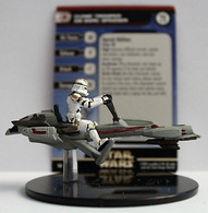 Star Wars Miniatures - Universe - 2 - Clone Trooper On Barc Speeder - RARE - Other & Unclassified