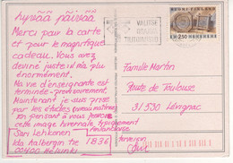 Timbre , Stamp Yvert N° ?? Sur Cp , Carte , Postcard  Pour La France - Covers & Documents