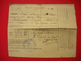 1922-1940 Marine Nationale Lot Documents François Bedrignans Catalan Rivesaltes 66 Certificats Permes Cahiers Solde AFN - Bateaux