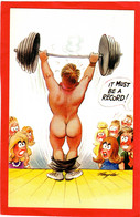 WEIGHT LIFTING RISQUE  BAMFORTH HUMOUR   IT MUST BE A RECORD ! - Pesistica