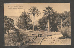 ATHENES   JARDIN  ROYAL  Au Dos   Timbre A Date     "tresor Et Poste  501" - Grèce