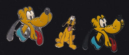 67925- Lot De 3 Pin's. BD.Pluto.Mickey.Disney. - Disney