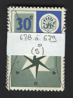 Europa CEPT 1957 Pays Bas - Netherlands - Niederlande Y&T N°678 à 679 - Michel N°704 à 705 (o) - Lot De 5 Séries - 1957