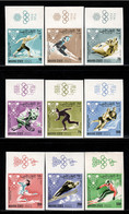 Aden / Mahra State 1967 Mi# 39-47 B ** MNH - Imperf. - Set With Ill. Margins - Winter Olympics, Grenoble - Winter 1968: Grenoble