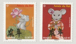 France 2020-Année Du RAT Les 2 TIMBRES Provenant Du Bloc 5375 Et 5377  Neuf** - Unused Stamps