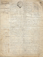Acte Notarié Ancien  - 1775 - Aide De Ventilation à Requête De Jacques Salun Chevalier Seigneur De Kerlanguy - Bretagne - Documentos Históricos