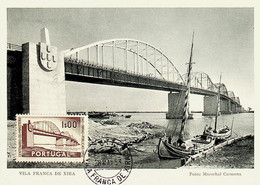 1952 Portugal Centenário Do Ministério Das Obras Públicas - Cartes-maximum (CM)