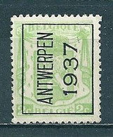 PREO 320 Op Nr 418A ANTWERPEN 1937 - Positie A - Typos 1932-36 (Cérès Und Mercure)