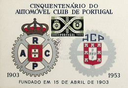 1953 Portugal Cinquentenário Do Automóvel Clube De Portugal - Maximum Cards & Covers