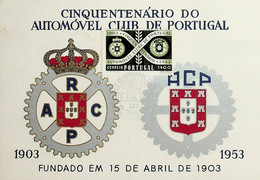 1953 Portugal Cinquentenário Do Automóvel Clube De Portugal - Maximum Cards & Covers