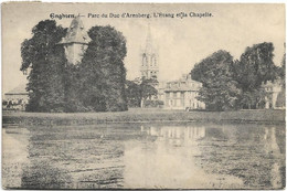 Enghien   *  Parc Du Duc D'Arenberg. L'Etang Et La Chapelle - Edingen