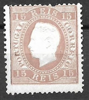 Portugal 1870 - D. Luís – Fita Direita - Afinsa 38 - Neufs