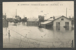 France - 1 CP De ALFORTVILLE - Inondations De Janvier 1910 - Ile St.Pierre - Alfortville