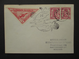 BELGIQUE Carte 1951 Vol Fusée Argenteau ITALIE SAN REMO PAYS BAS Timbre ROCKET MAIL Belgium Italy Stamp Card - Poste Aérienne
