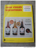 Revue Vinicole Internationale 1970 Vignoble Vin De  Touraine Cuves Exportation Verrerie De Cognac Publicité - Culinaria & Vinos