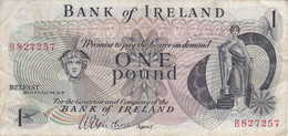 BILLETE DE IRLANDA DE 1 POUND DEL AÑO 1967  (BANKNOTE) - Ireland