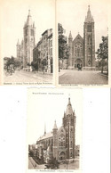 Etterbeek : Sint Antonius Kerk ---- 3 Kaarten ---- 3 Cp - Etterbeek