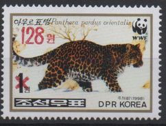 North Korea Corée Du Nord 2006 Mi. 5102 Surchargé OVERPRINT Faune Fauna Panther Panthère Leopard WWF MNH** RARE - Nuevos