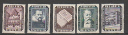 AUSTRIA - Scott B281-285- Catalog Value $11.25 - Otros & Sin Clasificación