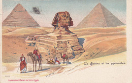 EG102  --  LE SPHINX ET LES  PYRAMIDES   -  1902 - Sphynx