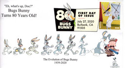 Bugs Bunny 80th Anniversary First Day Cover, With Digital Color Pictorial (DCP) Postmark From Burbank, CA.  #1 Of 10 - 2011-...