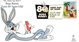 Bugs Bunny 80th Anniversary First Day Cover, With Digital Color Pictorial (DCP) Postmark From Burbank, CA.  #3 Of 10 - 2011-...