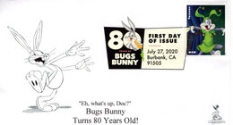 Bugs Bunny 80th Anniversary First Day Cover, With Digital Color Pictorial (DCP) Postmark From Burbank, CA.  #4 Of 10 - 2011-...
