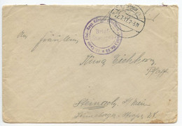 Germany 1917 WWI Feldpost - 11. Komp. Füsl.-Regt. Königin (Sehlesw.-Holst.) No. 86 - Feldpost (franchigia Postale)