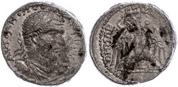 Byblus, Tetradrachme (16,65g), Macrinus, 217-218, Av: Büste Nach Rechts, Darum Umschrift, Rev: Adler Nach Links Blickend - Province