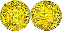 Goldgulden (3,44g), O.J. (1414-1463), Dietrich II. Von Mörs, Bonn, Fb. 793, Ss. - Other & Unclassified